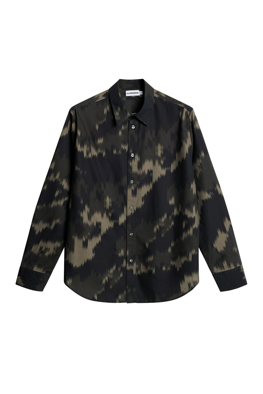 reg ls tencel print shirt