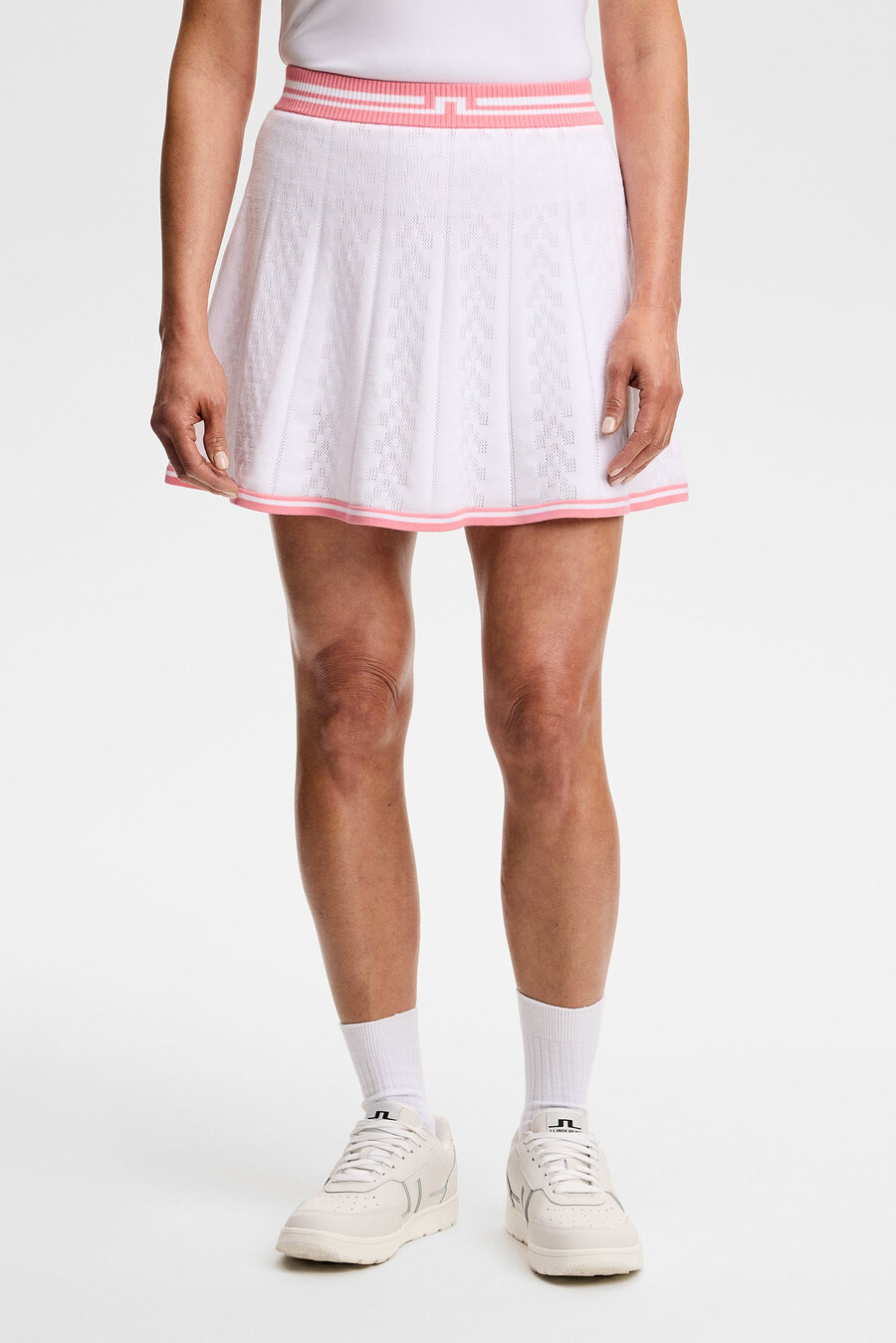 pamela pointelle knitted skirt