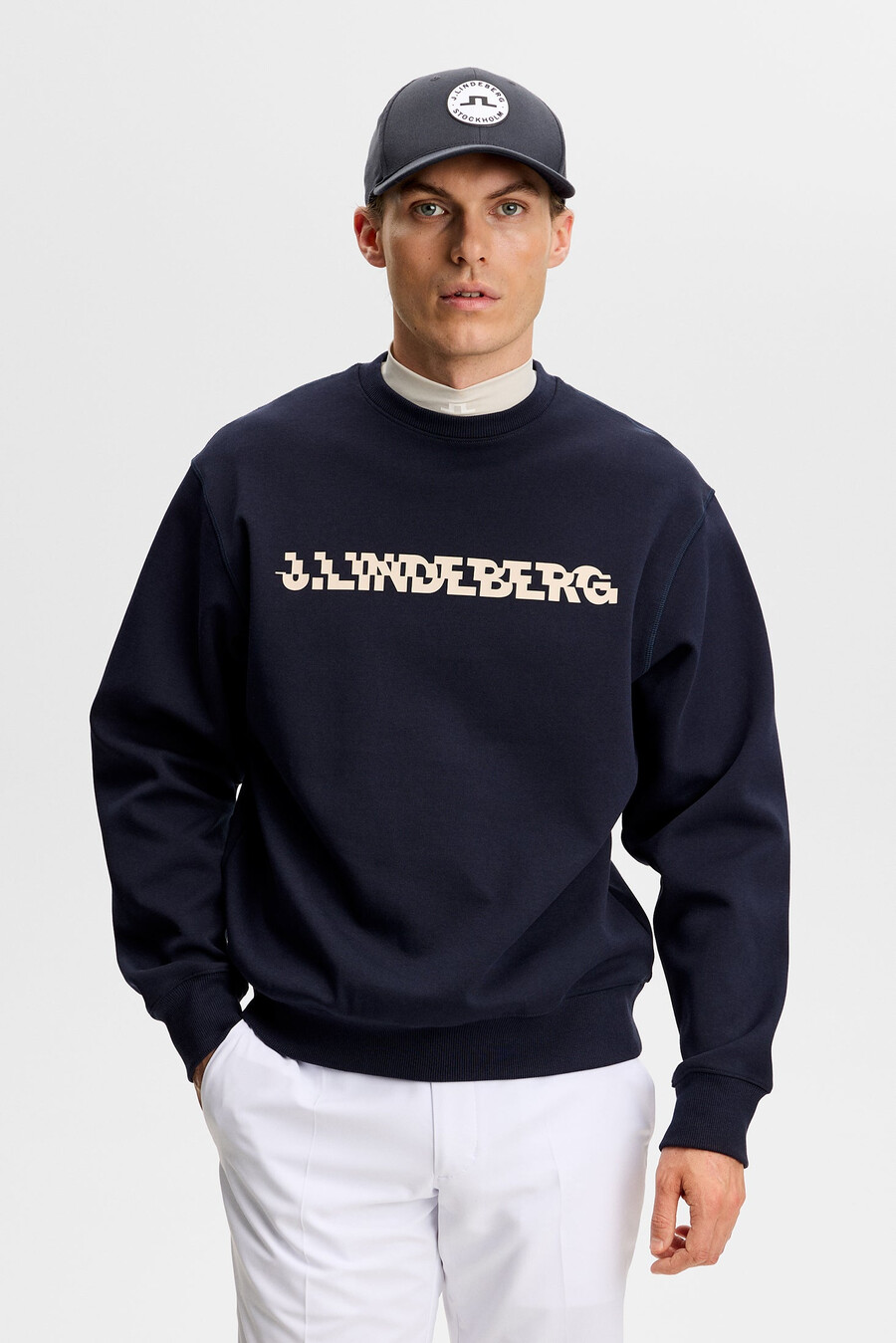 club printed crew neck