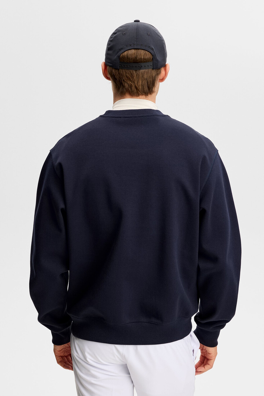 club printed crew neck