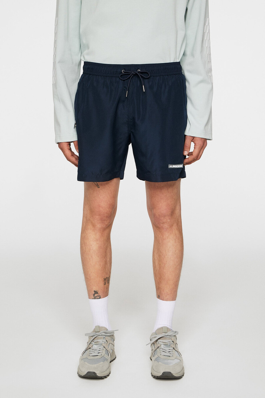 banks solid swim trunks