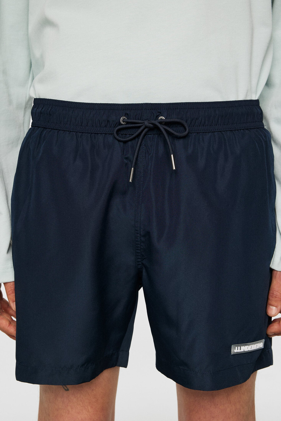 banks solid swim trunks