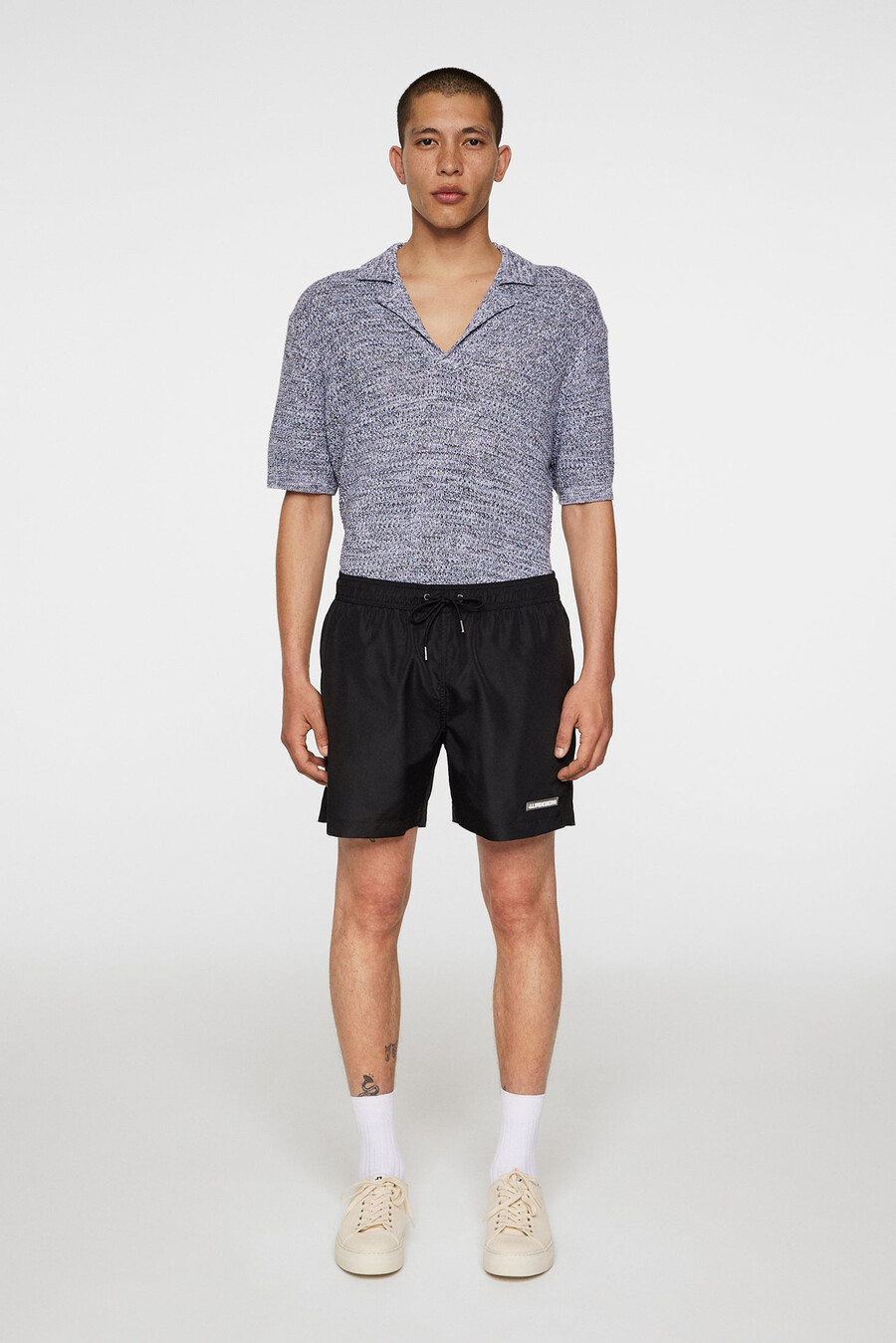 banks solid swim trunks