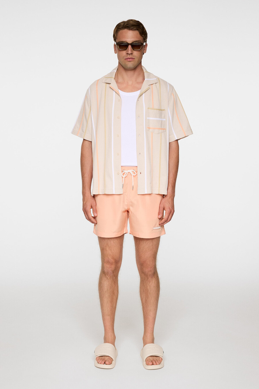 banks solid swim trunks