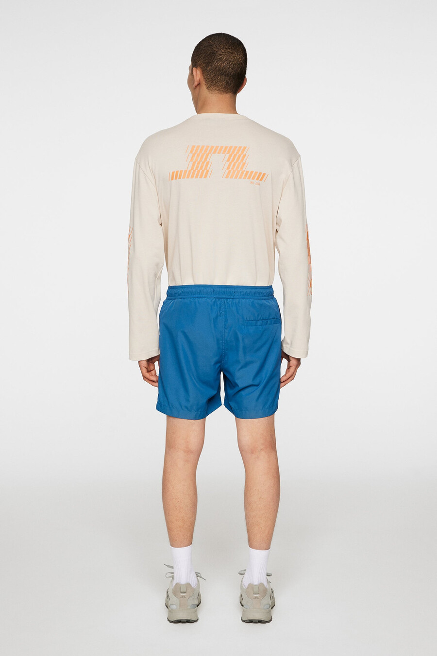 banks solid swim trunks
