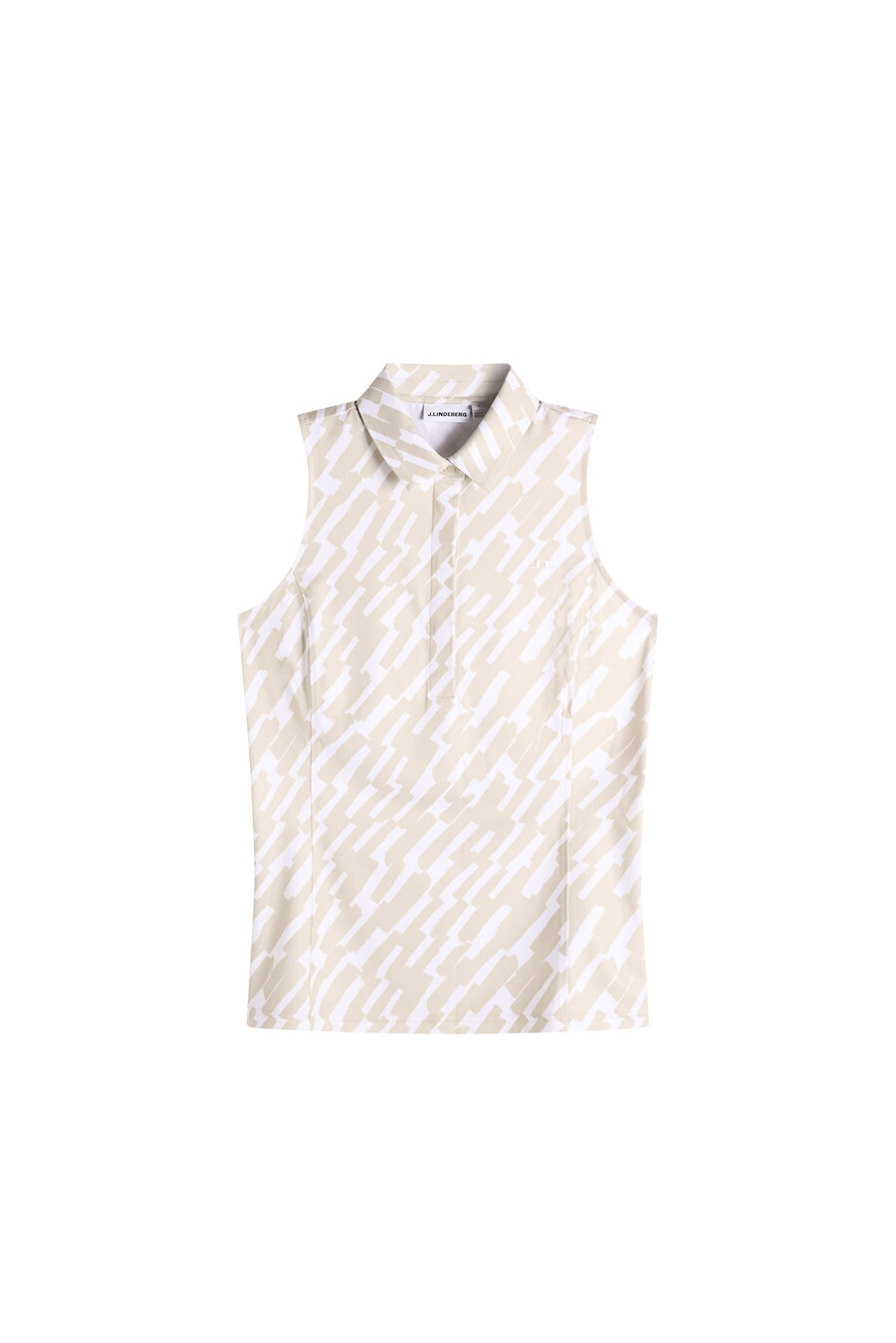 dena print sleeveless polo