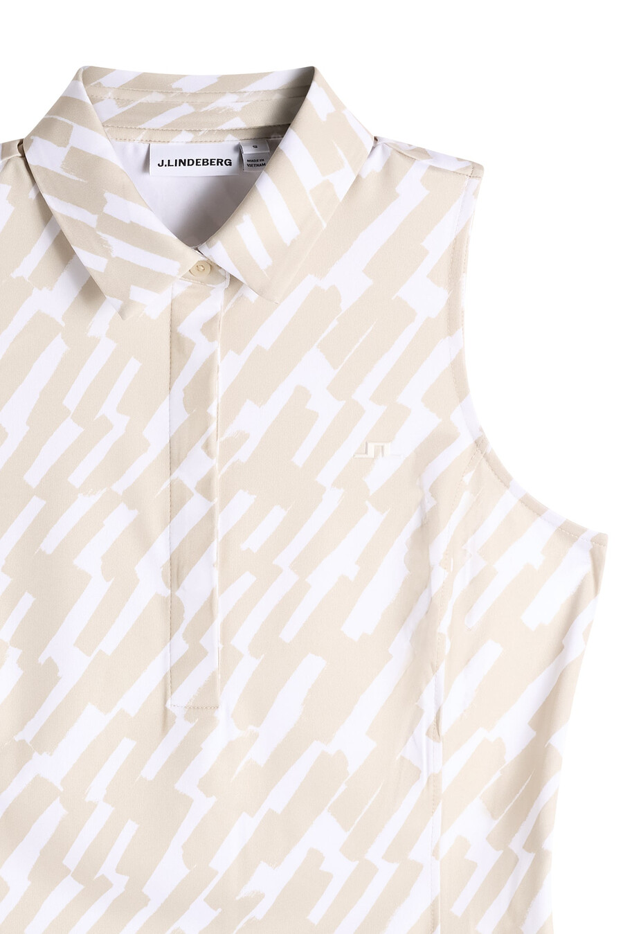 dena print sleeveless polo