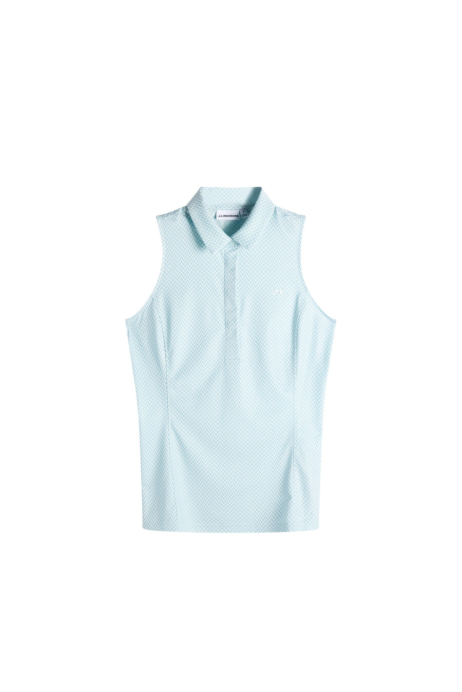 dena print sleeveless polo
