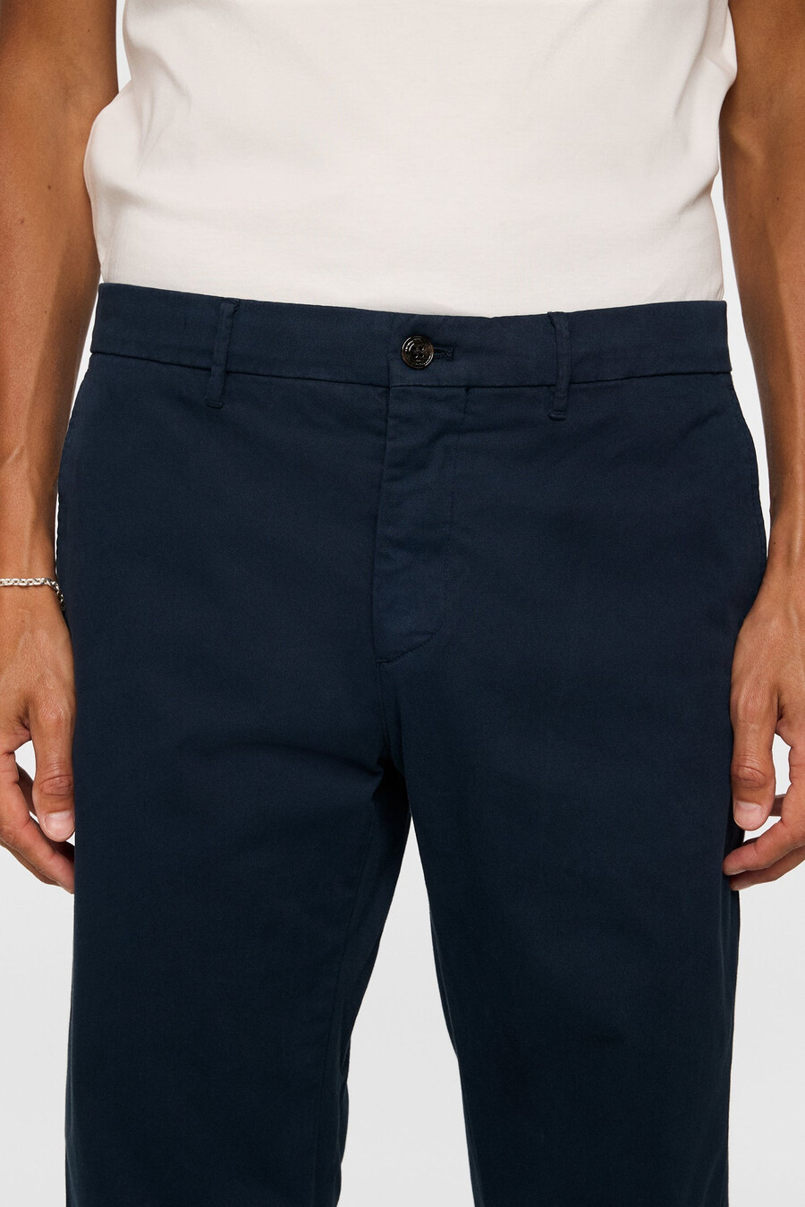 ched cotton stretch pants