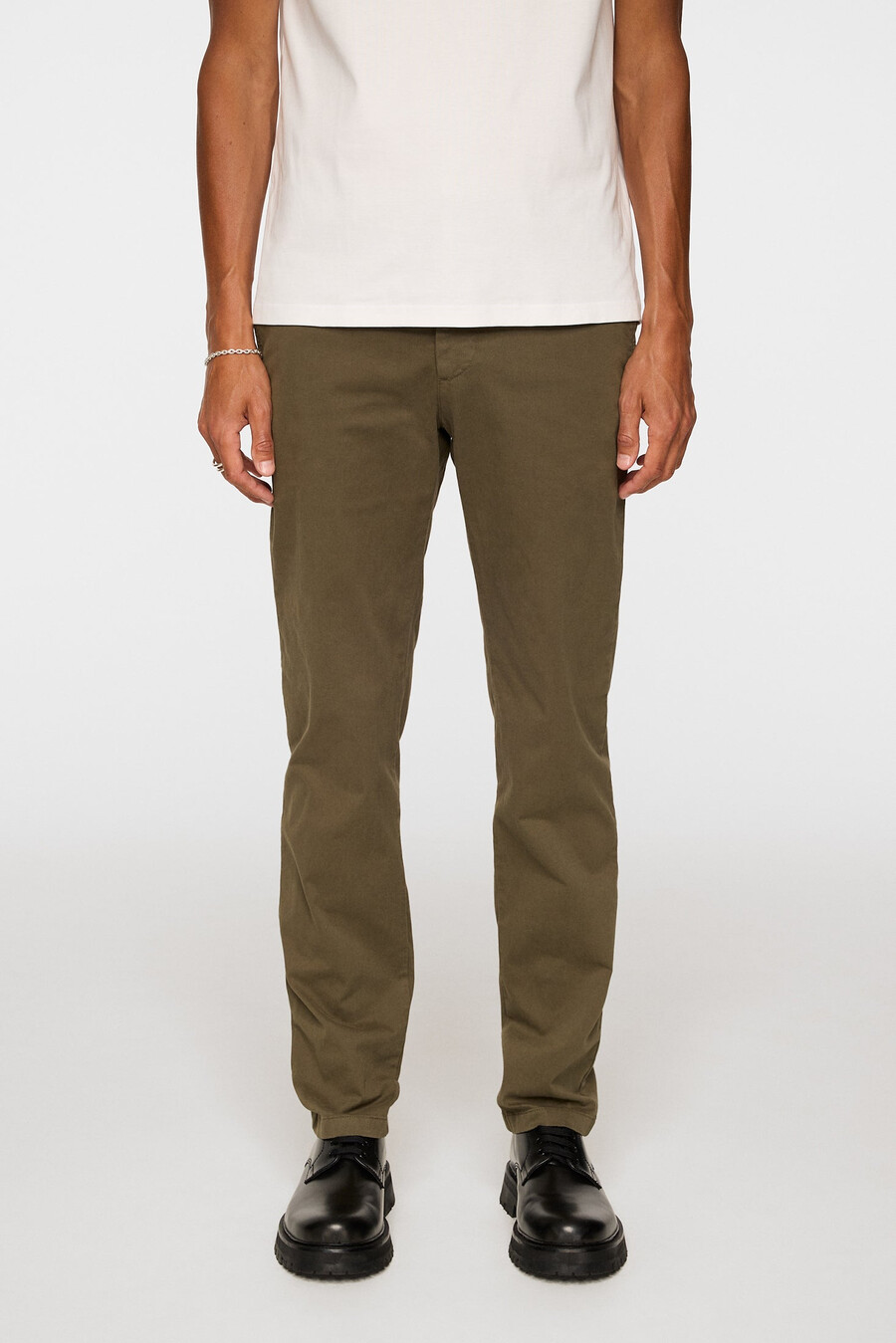 ched cotton stretch pants