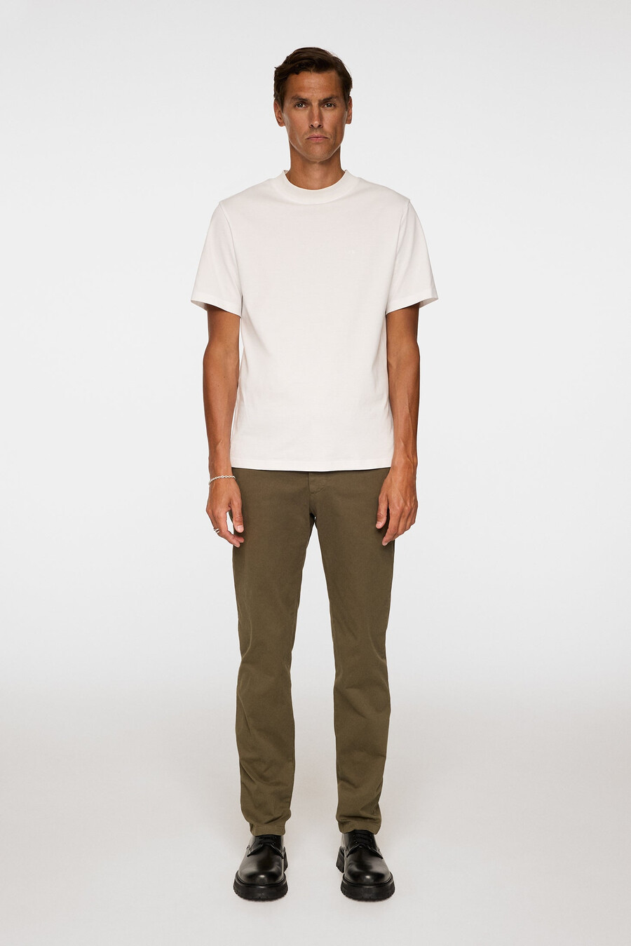 ched cotton stretch pants