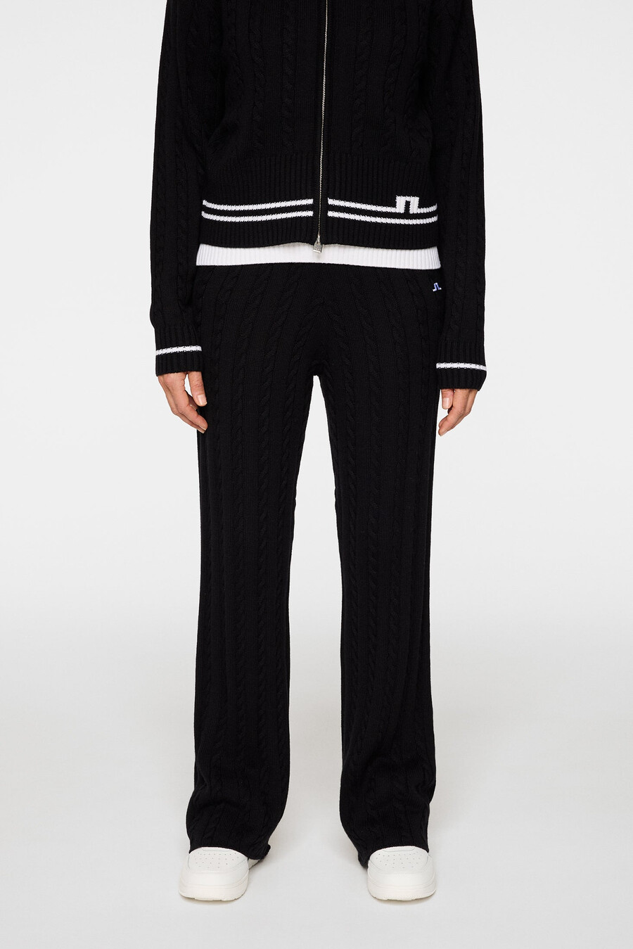 kiana cable knit wool pant