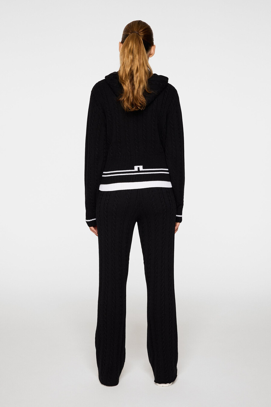 kiana cable knit wool pant