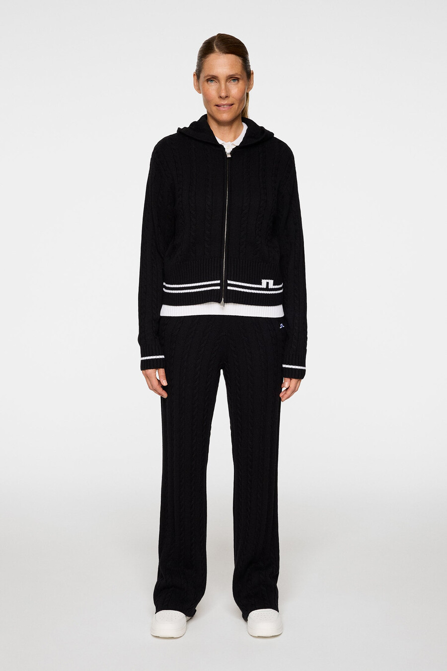 kiana cable knit wool pant