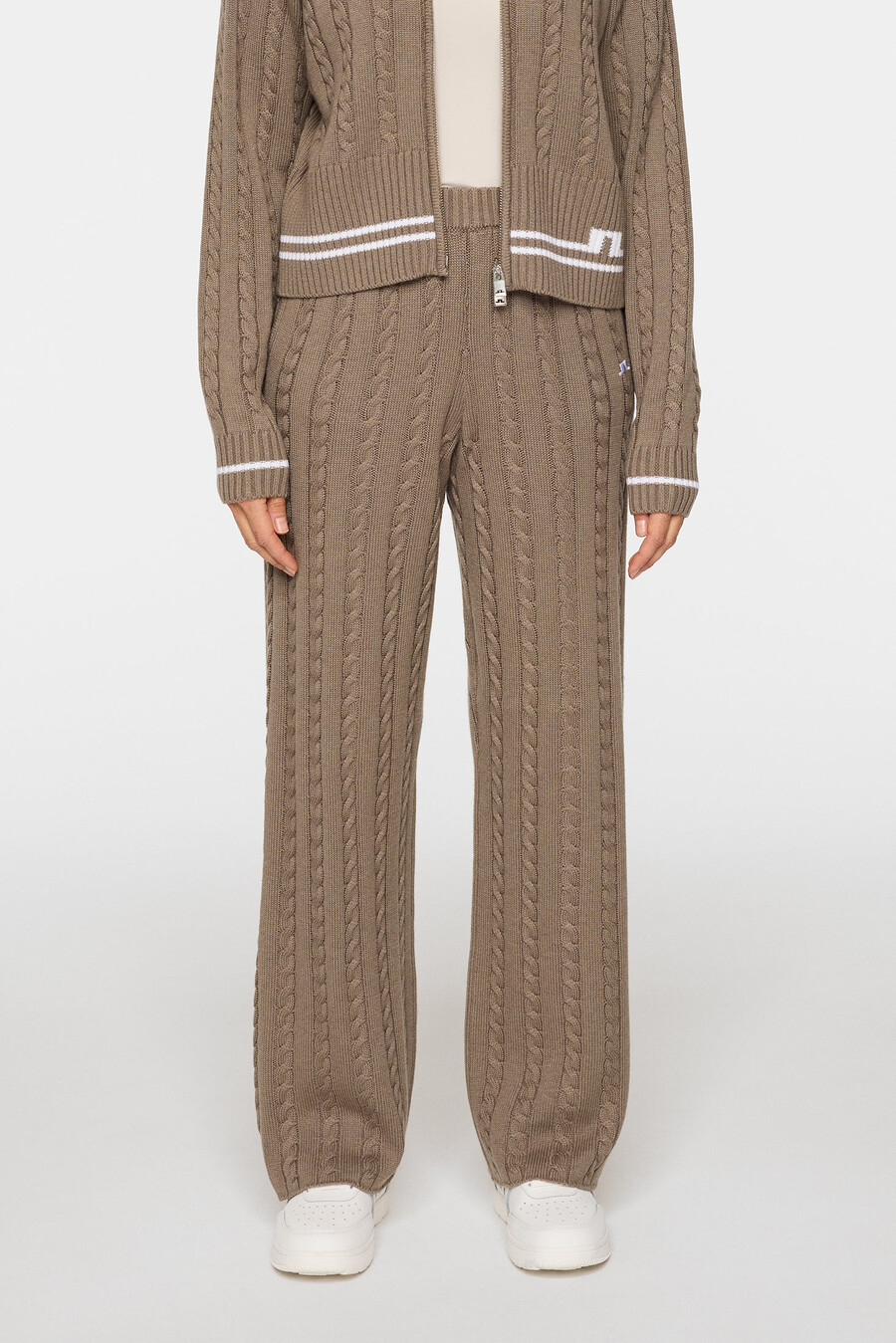 kiana cable knit wool pant