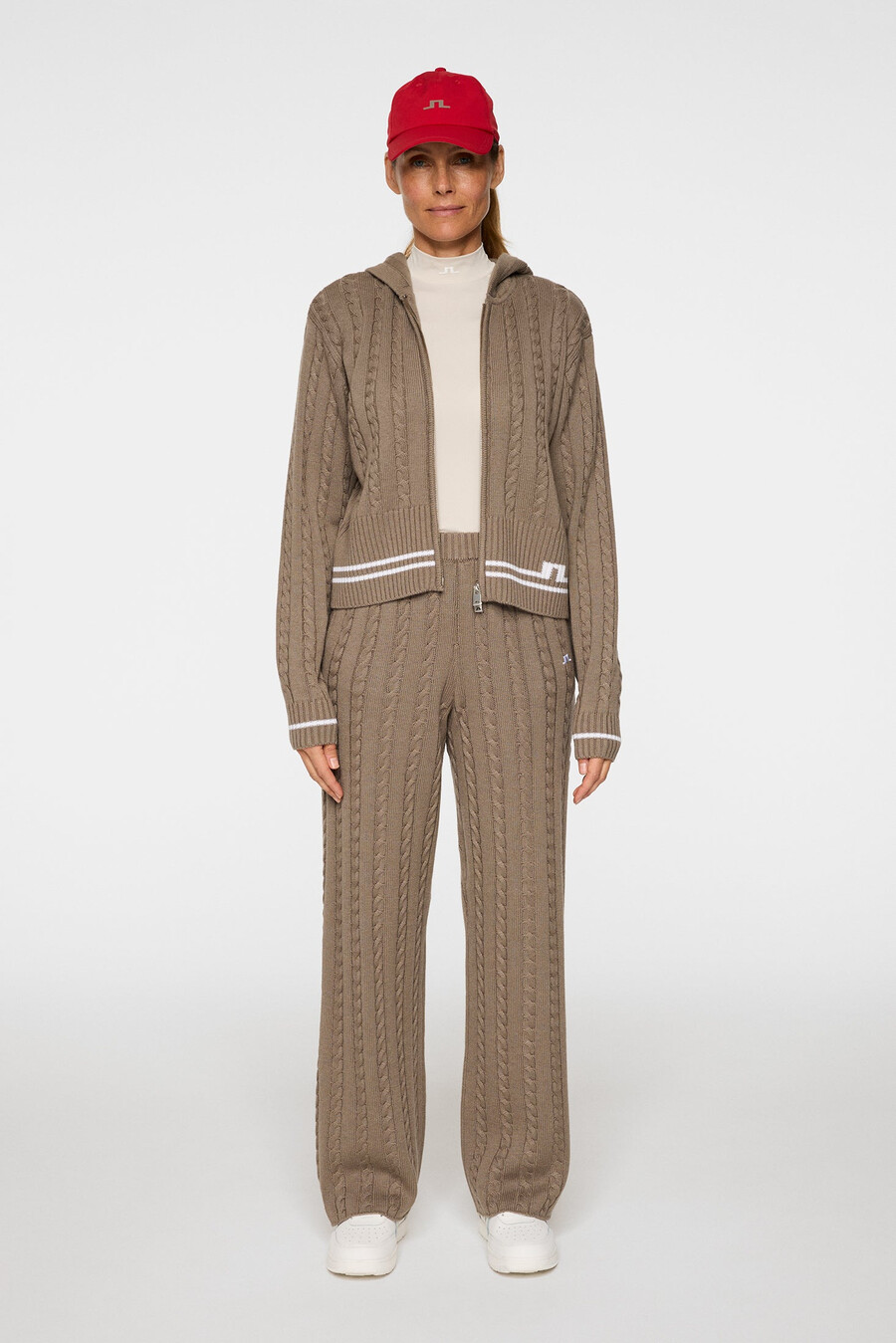 kiana cable knit wool pant