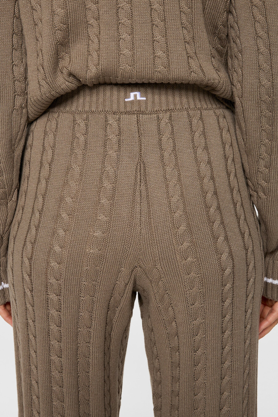 kiana cable knit wool pant